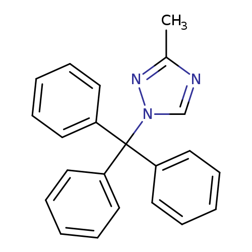 Cc1ncn(n1)C(c1ccccc1)(c1ccccc1)c1ccccc1