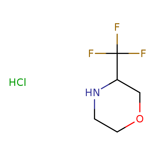 FC(C1NCCOC1)(F)F.Cl