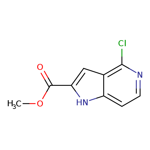 COC(=O)c1cc2c([nH]1)ccnc2Cl