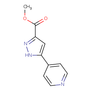 COC(=O)c1n[nH]c(c1)c1ccncc1