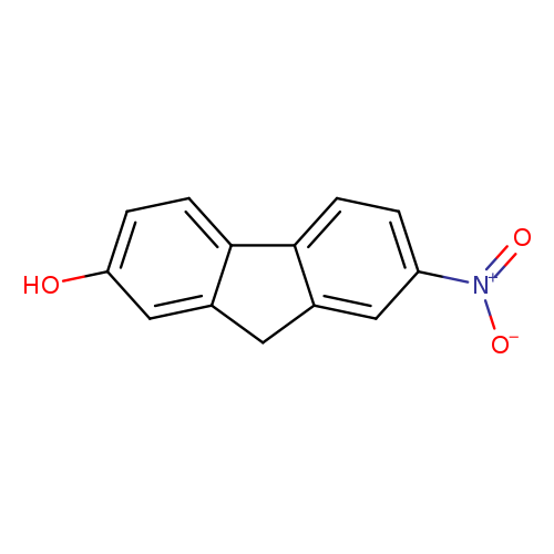 Oc1ccc2c(c1)Cc1c2ccc(c1)[N+](=O)[O-]