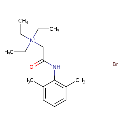 CC[N+](CC(=O)Nc1c(C)cccc1C)(CC)CC.[Br-]