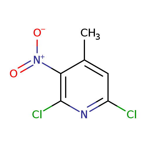 Clc1cc(C)c(c(n1)Cl)[N+](=O)[O-]