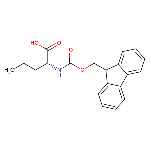 CCC[C@H](C(=O)O)NC(=O)OCC1c2ccccc2c2c1cccc2