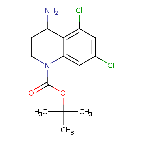 Clc1cc(Cl)c2c(c1)N(CCC2N)C(=O)OC(C)(C)C