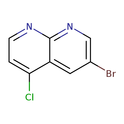 Brc1cnc2c(c1)c(Cl)ccn2
