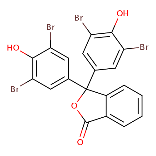 O=C1OC(c2c1cccc2)(c1cc(Br)c(c(c1)Br)O)c1cc(Br)c(c(c1)Br)O