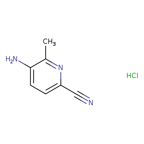 N#Cc1ccc(c(n1)C)N.Cl