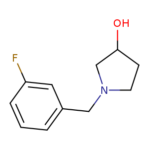 OC1CCN(C1)Cc1cccc(c1)F