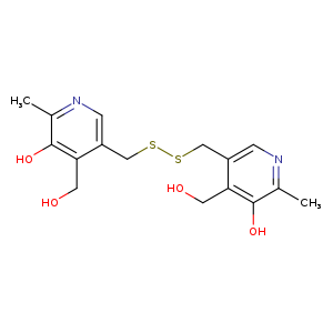 OCc1c(CSSCc2cnc(c(c2CO)O)C)cnc(c1O)C