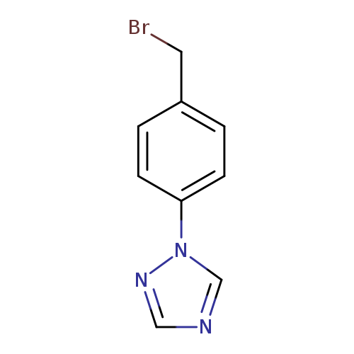 BrCc1ccc(cc1)n1ncnc1