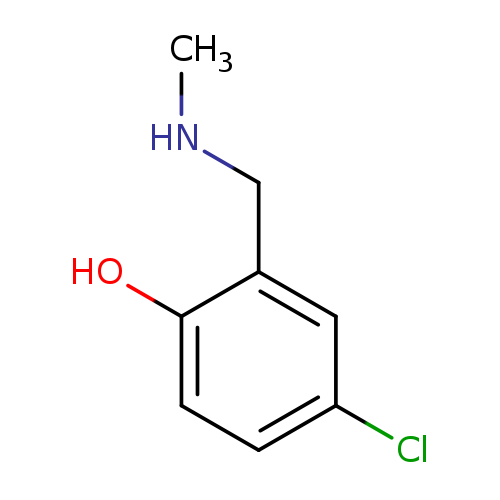 CNCc1cc(Cl)ccc1O