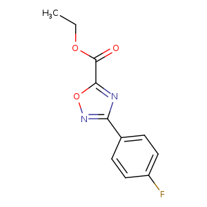 CCOC(=O)c1onc(n1)c1ccc(cc1)F