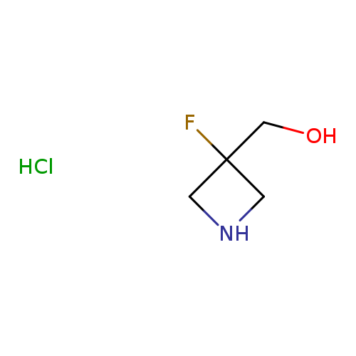 OCC1(F)CNC1.Cl