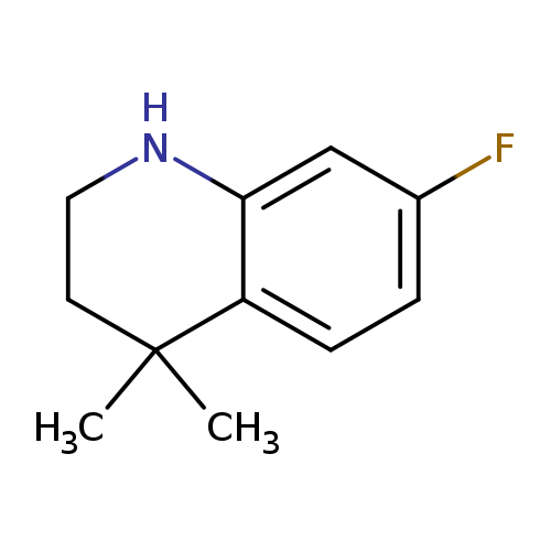 Fc1ccc2c(c1)NCCC2(C)C