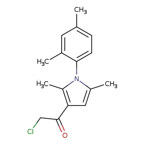 ClCC(=O)c1cc(n(c1C)c1ccc(cc1C)C)C