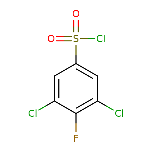 Fc1c(Cl)cc(cc1Cl)S(=O)(=O)Cl