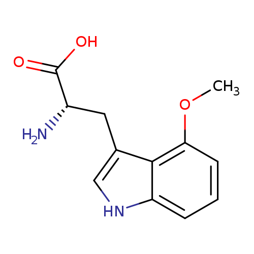 COc1cccc2c1c(c[nH]2)C[C@@H](C(=O)O)N