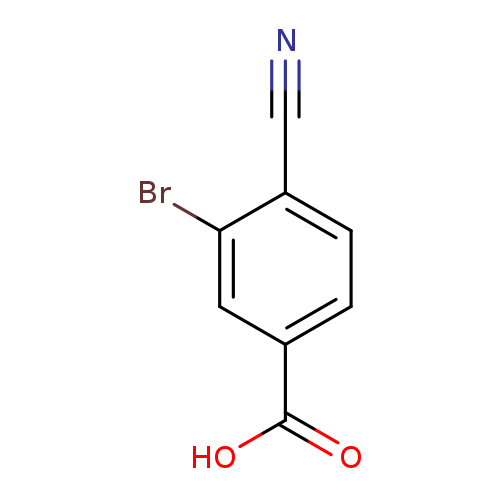 N#Cc1ccc(cc1Br)C(=O)O