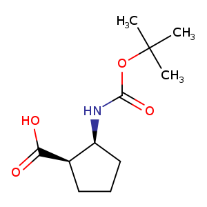 O=C(OC(C)(C)C)N[C@H]1CCC[C@H]1C(=O)O