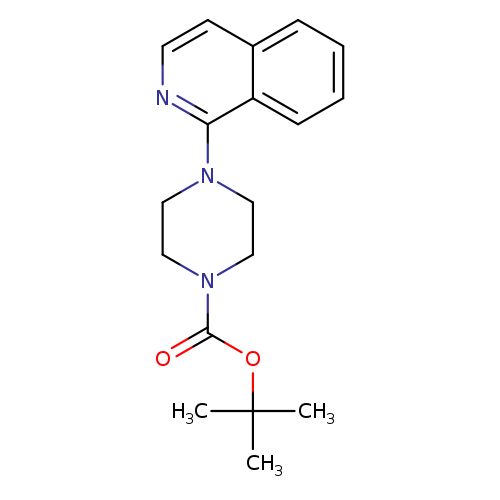 O=C(N1CCN(CC1)c1nccc2c1cccc2)OC(C)(C)C
