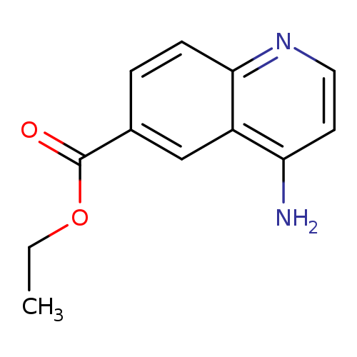 CCOC(=O)c1ccc2c(c1)c(N)ccn2