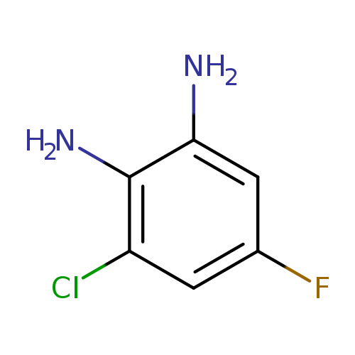 Fc1cc(N)c(c(c1)Cl)N