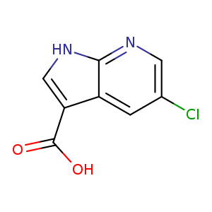 OC(=O)c1c[nH]c2c1cc(Cl)cn2