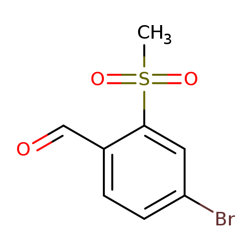 O=Cc1ccc(cc1S(=O)(=O)C)Br