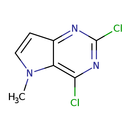 Clc1nc(Cl)c2c(n1)ccn2C