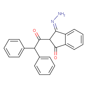 N/N=C/1c2ccccc2C(=O)C1C(=O)C(c1ccccc1)c1ccccc1