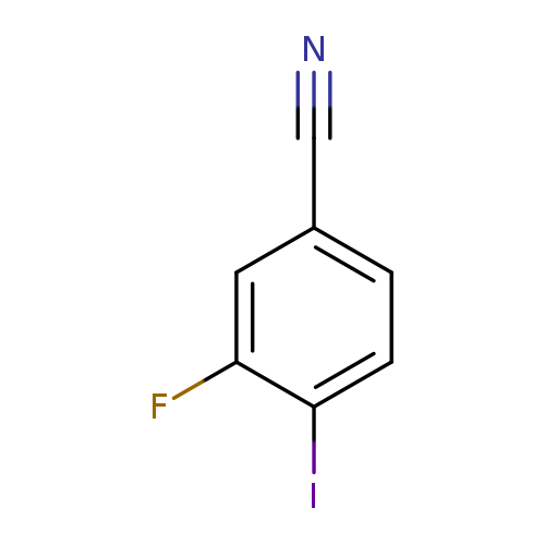 N#Cc1ccc(c(c1)F)I