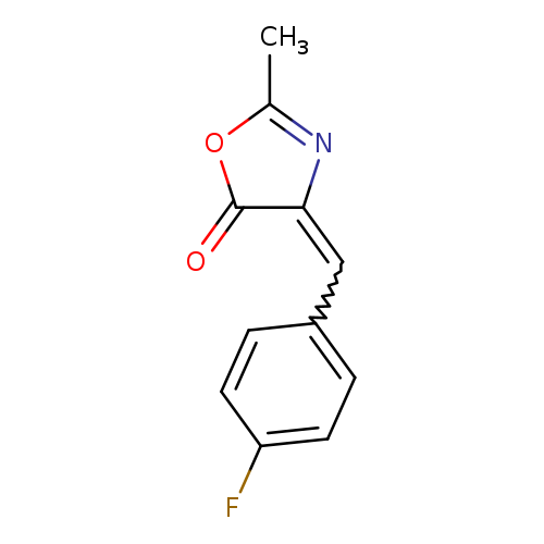 O=C1OC(=NC1=Cc1ccc(cc1)F)C