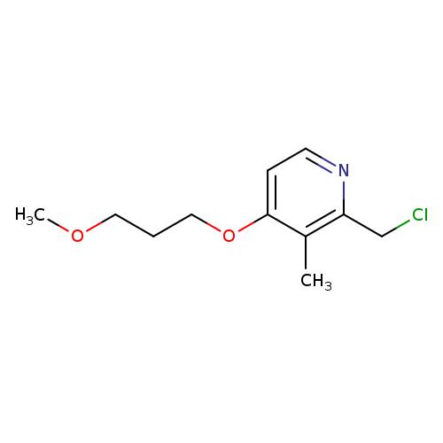 Cc1c(OCCCOC)ccnc1CCl