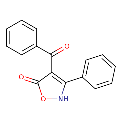 O=c1o[nH]c(c1C(=O)c1ccccc1)c1ccccc1