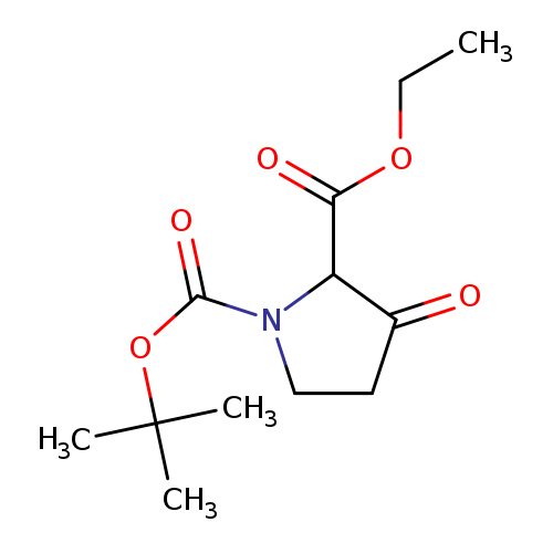 CCOC(=O)C1C(=O)CCN1C(=O)OC(C)(C)C