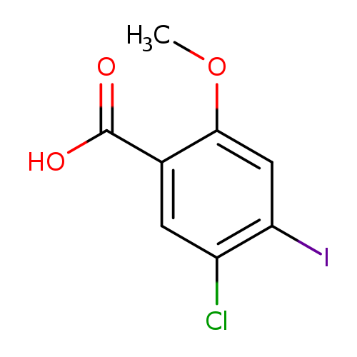 COc1cc(I)c(cc1C(=O)O)Cl