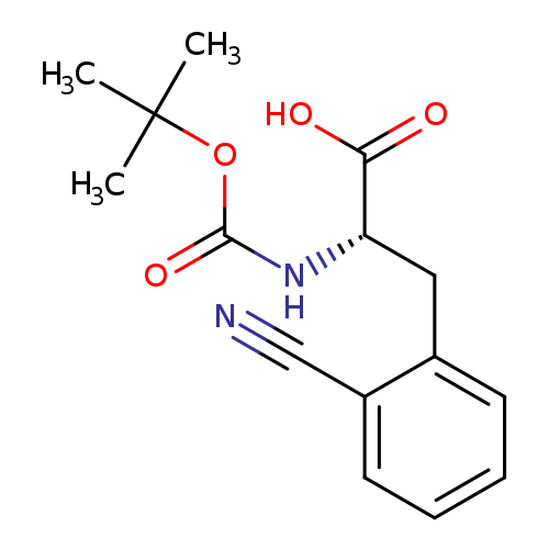 N#Cc1ccccc1C[C@@H](C(=O)O)NC(=O)OC(C)(C)C