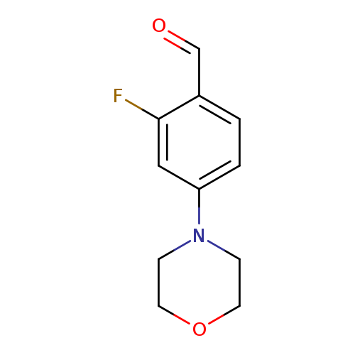 O=Cc1ccc(cc1F)N1CCOCC1