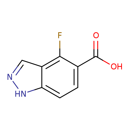 OC(=O)c1ccc2c(c1F)cn[nH]2