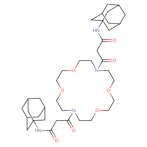 O=C(N1CCOCCOCCN(CCOCCOCC1)C(=O)CC(=O)NC12CC3CC(C2)CC(C1)C3)CC(=O)NC12CC3CC(C2)CC(C1)C3