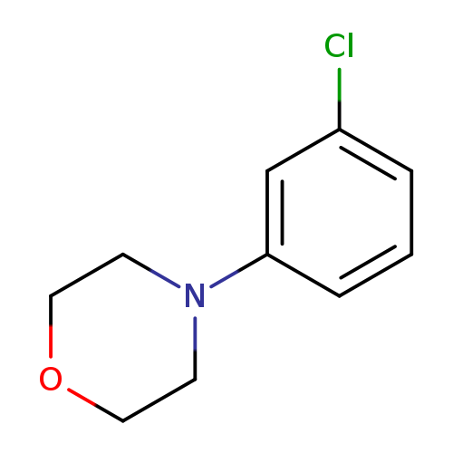 Clc1cccc(c1)N1CCOCC1