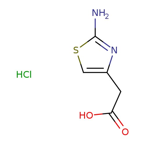 Nc1nc(cs1)CC(=O)O.Cl