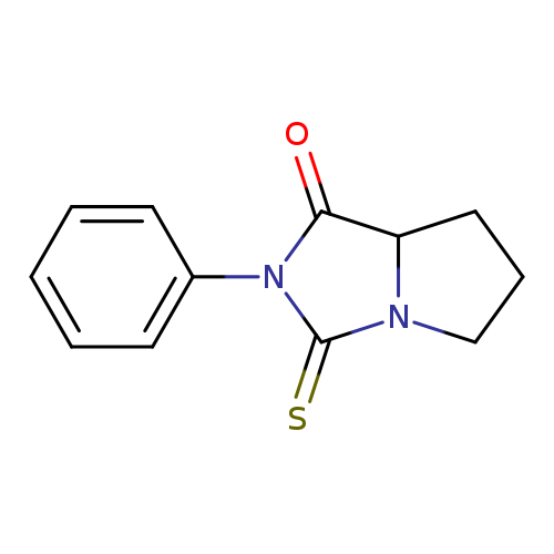 O=C1N(c2ccccc2)C(=S)N2C1CCC2