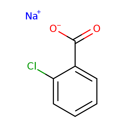 [O-]C(=O)c1ccccc1Cl.[Na+]