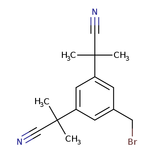 N#CC(c1cc(CBr)cc(c1)C(C#N)(C)C)(C)C