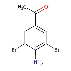 CC(=O)c1cc(Br)c(c(c1)Br)N