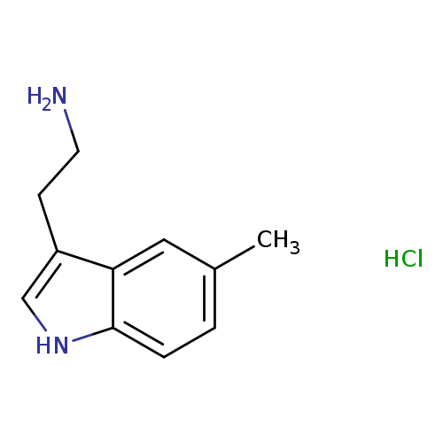 NCCc1c[nH]c2c1cc(C)cc2.Cl