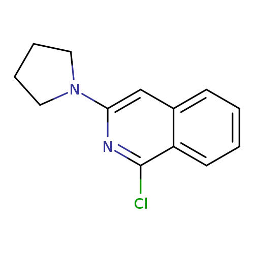 Clc1nc(cc2c1cccc2)N1CCCC1