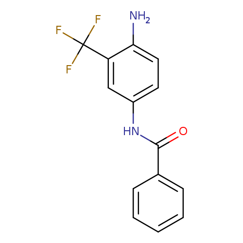 O=C(c1ccccc1)Nc1ccc(c(c1)C(F)(F)F)N